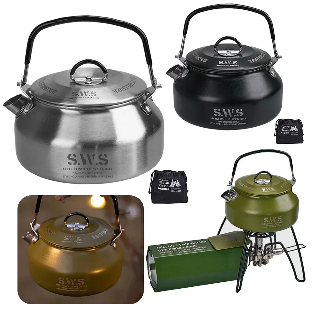 스테인레스 스틸 주전자 0.8L 휴대용 초경량 하이킹  - Coffee Equipment Travel Bag 리뷰 및 가격