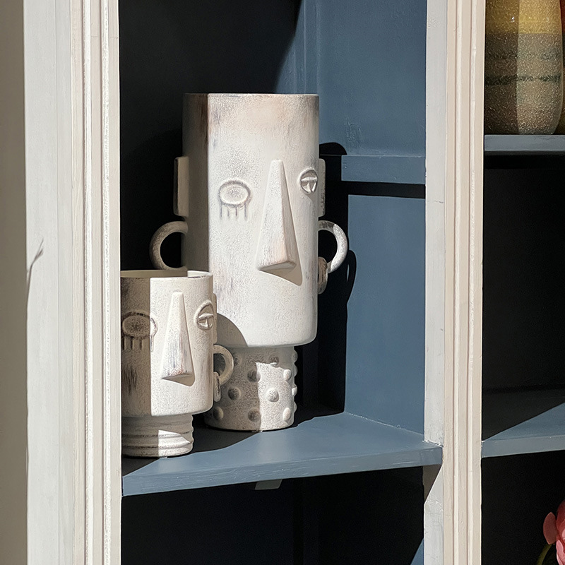 와비 샌드 윈드 페이스 세라믹 화병 홈퍼니싱 모델룸 판 - Coffee Equipment Home 리뷰 및 가격