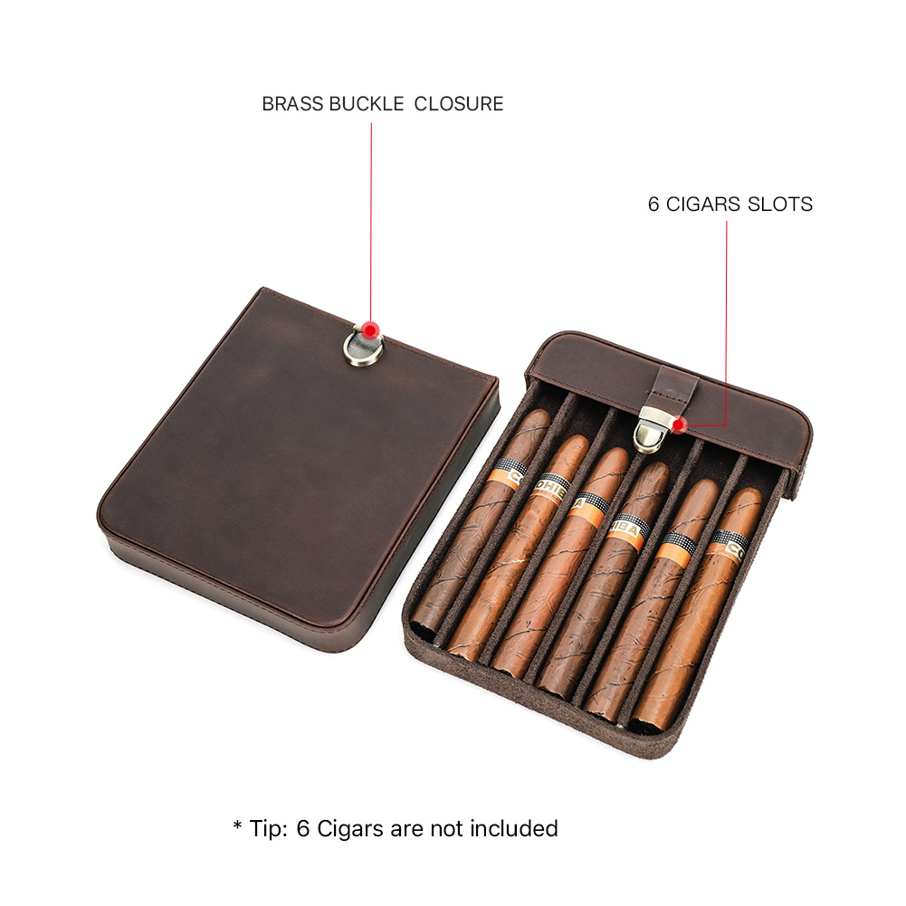 럭셔리 정품 가죽 휴대용 시가 케이스 홀스터 여행 휴미 - Coffee Equipment Travel Bag 리뷰 및 가격