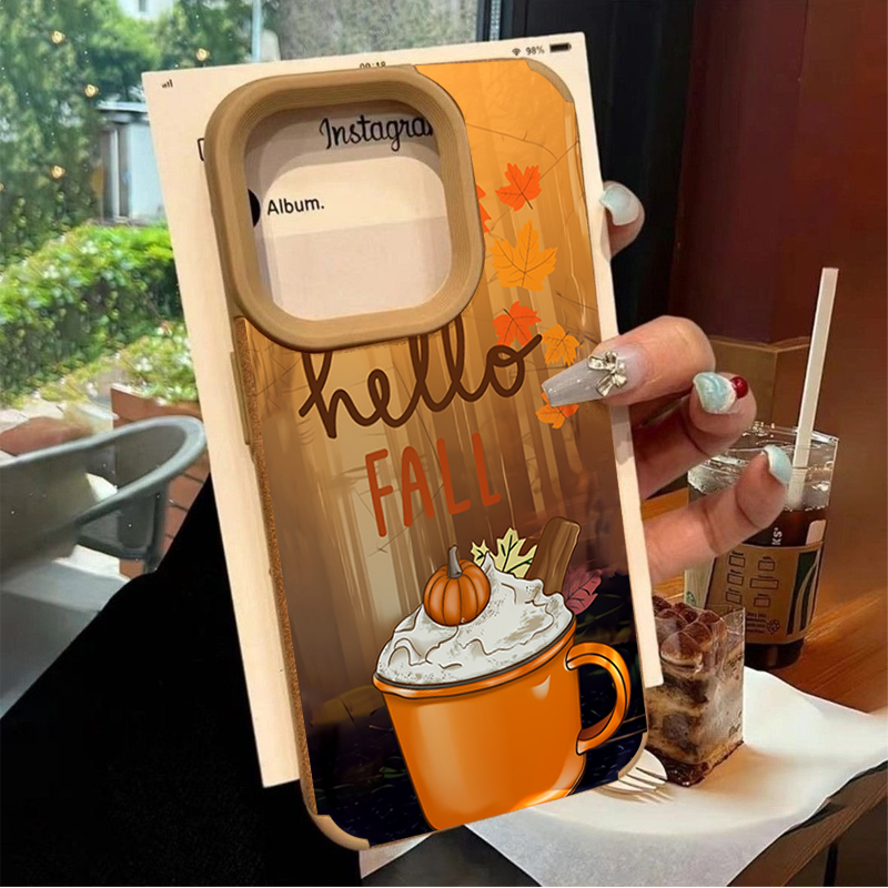 레트로 메이플 리프 가을 커피 폰 케이스 (아이폰 17 - Coffee X 리뷰 및 가격