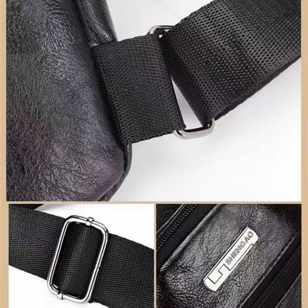 캐주얼 PU 가죽 남성 메신저 백 블랙 브라운 커피 이 - Coffee Equipment Travel Bag 리뷰 및 가격