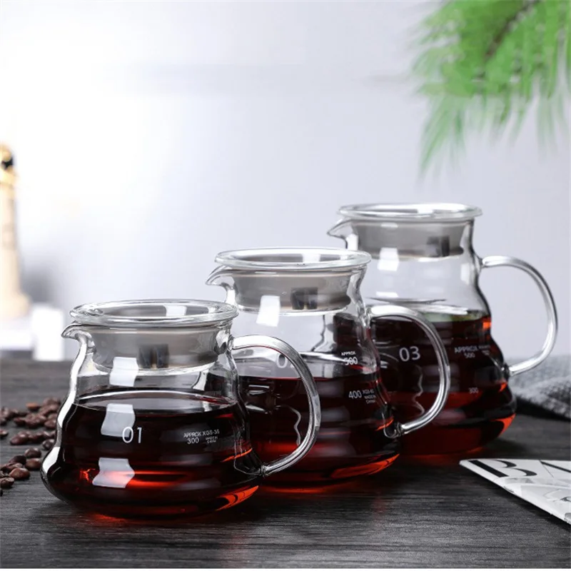 뚜껑이 있는 핸드 브루 커피 물병, 구름 모양 투명 유 - Coffee Equipment Set 리뷰 및 가격