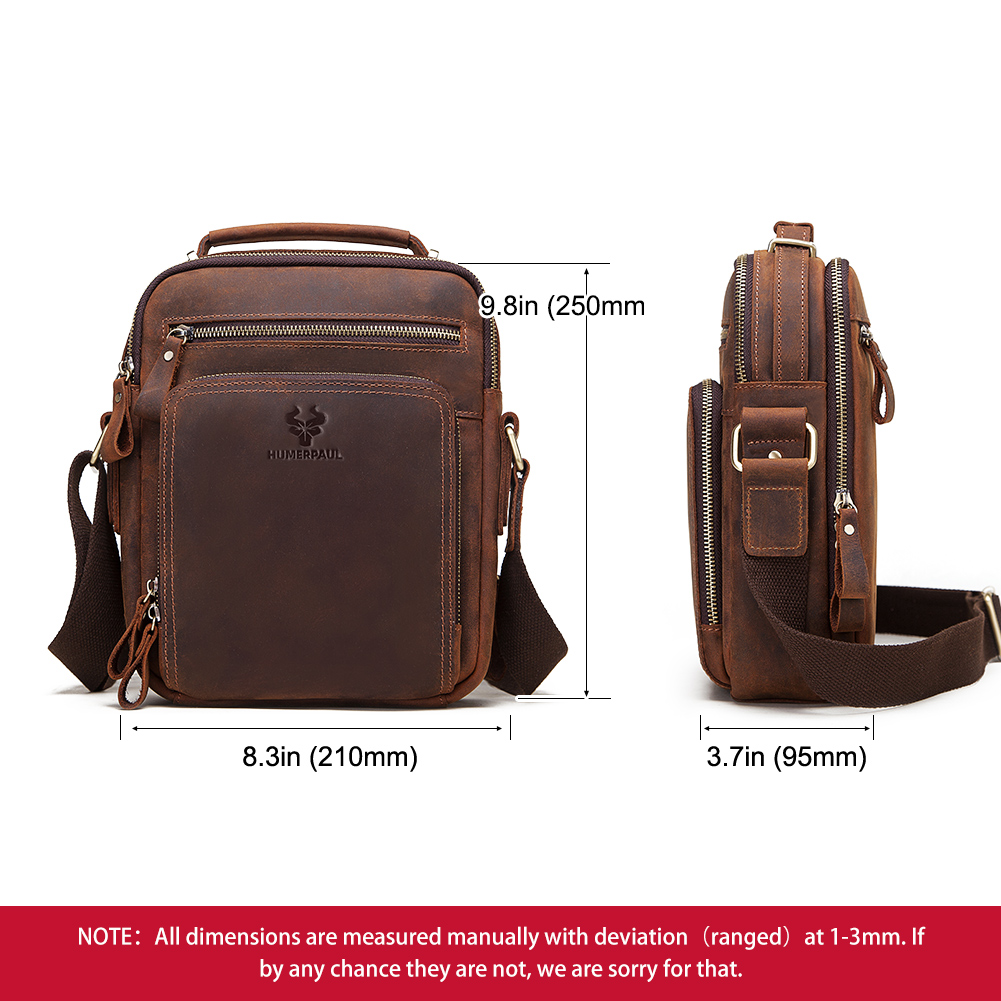 HUMERPAUL 정품 가죽 남성용 숄더 백 빈티지 크 - Coffee Equipment Travel Bag 리뷰 및 가격