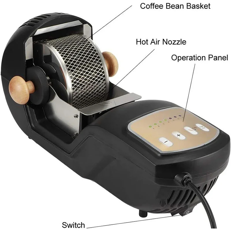 수제 300G 용량 1600W 휴대용 데스크탑 커피 로 - Coffee Equipment Philippines 리뷰 및 가격
