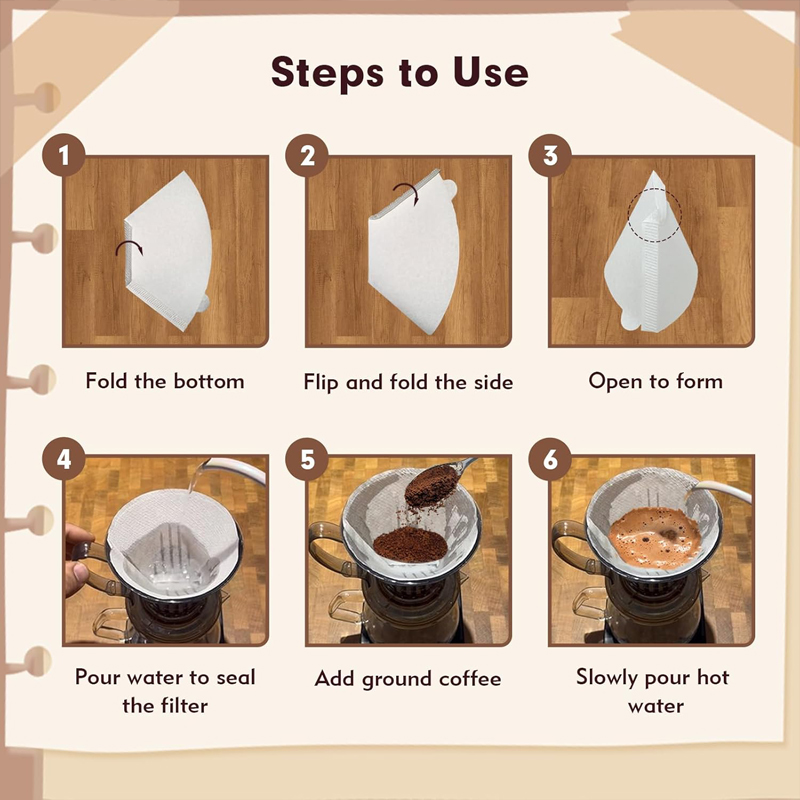 50/100 조각 커피 필터 종이 천연 나무 커피 필터 - Coffee Equipment Cleaner 리뷰 및 가격
